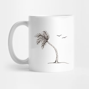 Palm Tree Sketch Mug